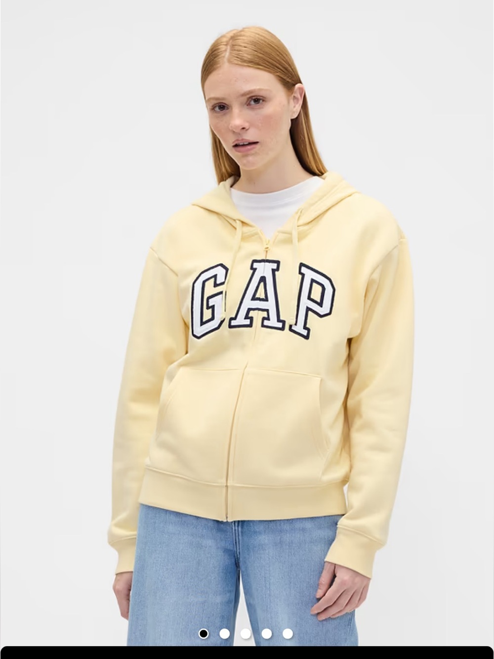 Relaxed Gap Logo Zip Hoodie size XL